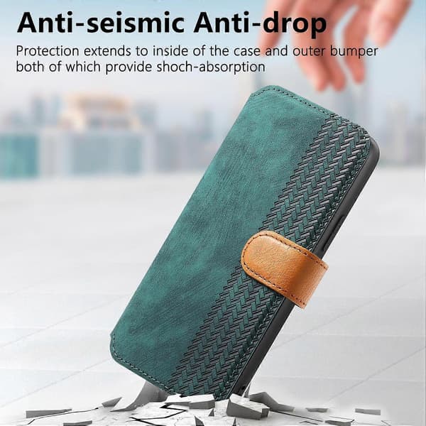 Retro Leather Wallet Case for Samsung Galaxy A36 5G with Wrist Strap and Stand [D] Multicolor GS_tfrf