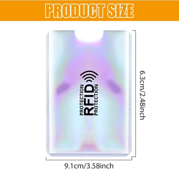 Fargerik RFID-kortholder, blokkering for kvinner menn (stk)
