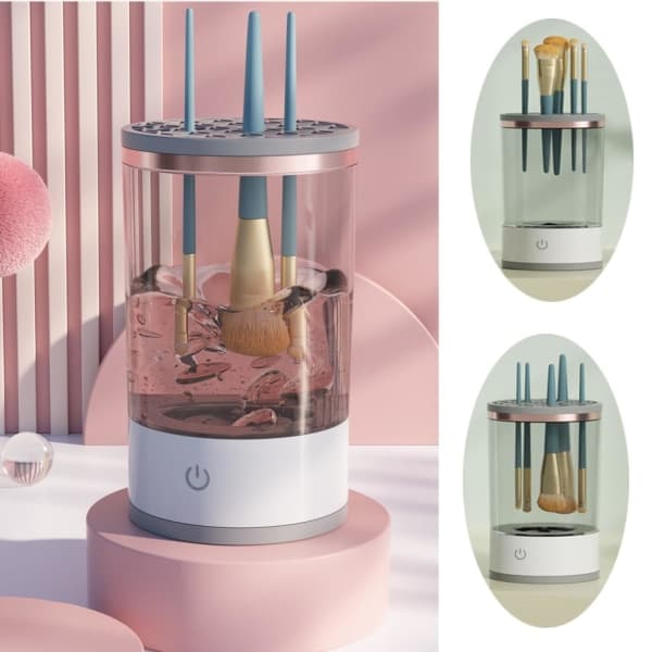 Makeupbørsterenser - Elektrisk makeupbørsterensermaskine, Automatisk