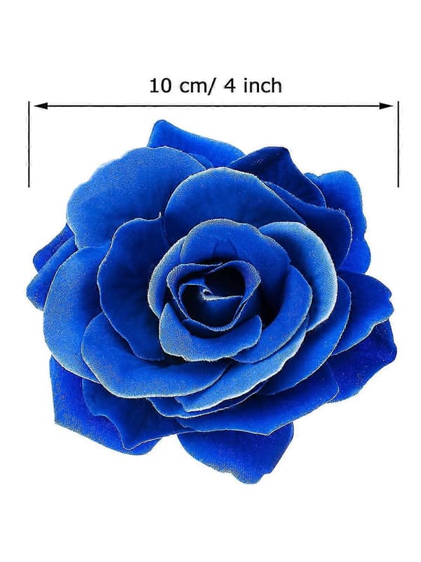 15 Stykker Rose Blomst Hårnål Hårklemme Blomst Broche Tilfældig Farve (FMY)