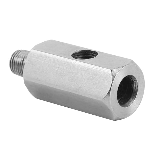 1/8in BSPT olietryksføler T-stykke til NPT-adapter rustfrit stål fitting til turbo-tilførselsledning