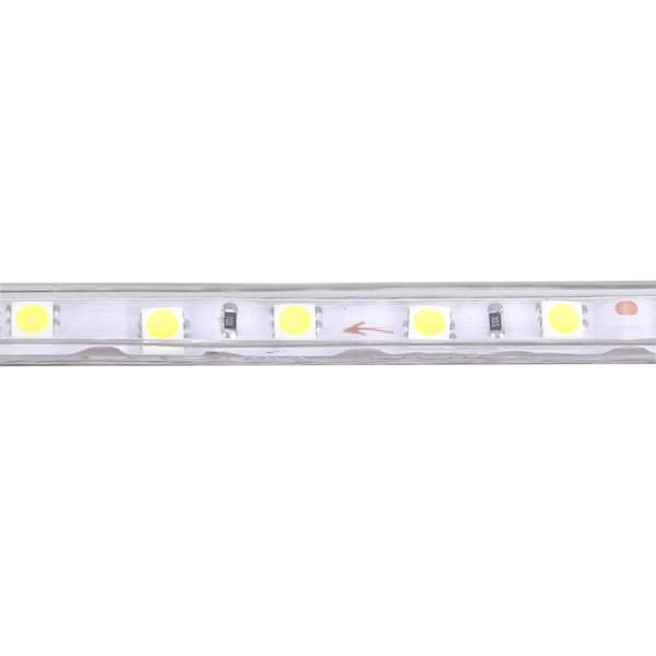 Vanntett SMD 5050 LED-stripe 220V 60 lysdioder/m Fleksibel båndrepsbelysning 1 meter Hvit