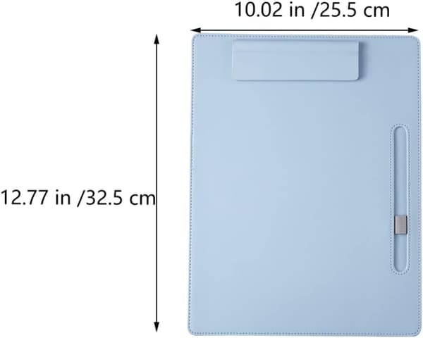 File Folder with Pen Holder A4 Office Folder Document Folder for Office Business School Laboratory Office Supplies (Sky Blue)
