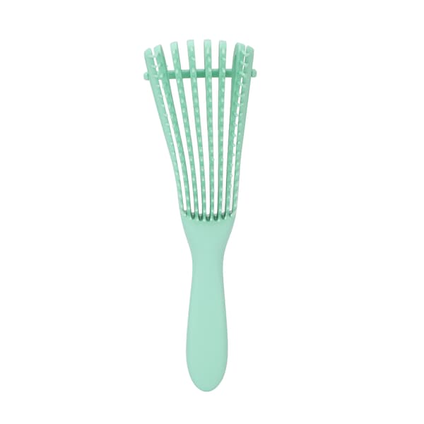 Detangling Brush Comfortable Practical Safe Reliable Matte Handle Compact Portable Hairdressing Tool for Hair Salon Mint Green