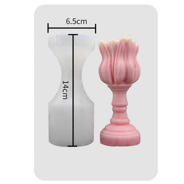 Candle Mold, Candle Holder Silicone Mold, DIY Handmade Candle Mold (14x6.5cm)