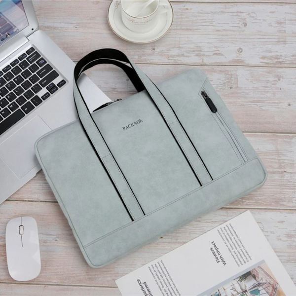 Laptopväska Dam Notebookväska GRÅ 13 13,3 tum 13 13,3 tum grå grey 13 13.3 inch-13 13.3 inch