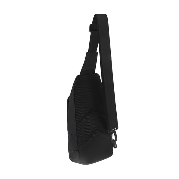 GOLDEN WOLF Chest Sling Bag Adjustable Shoulder Strap Waterproof Messenger Backpack Black