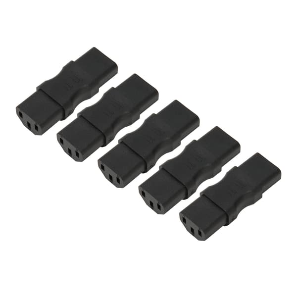 5 stk. IEC320 C13 til C13 strømadapter 2500W kabeladapterstik til bærbar computer Ups-stik PDU-kabinet
