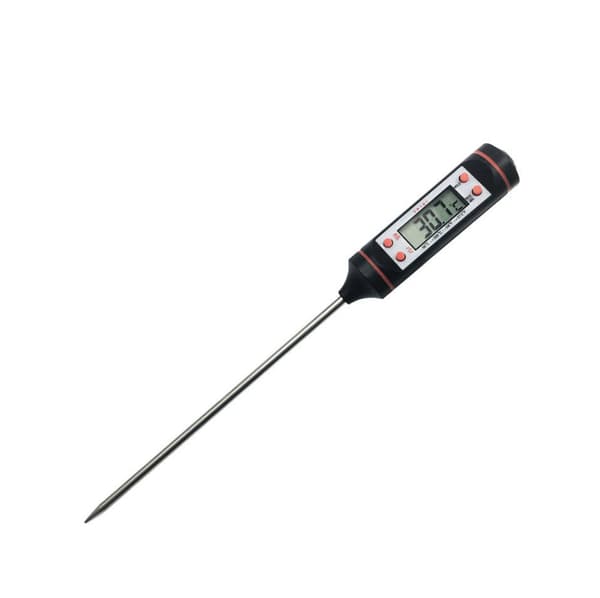 1 stk. digitalt stegetermometer, sort