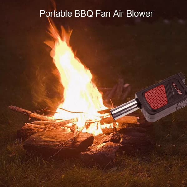 Bærbar elektrisk grillvifte luftblåser for utendørs camping piknik grill grillmatlagingsverktøy