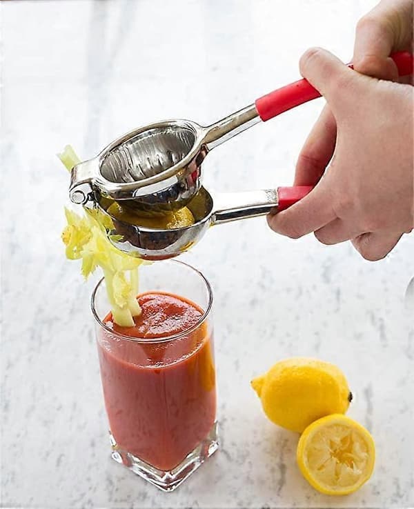 Highest Rated Premium Quality Stainless Steel Lemon Squeezer with Silicone Handles