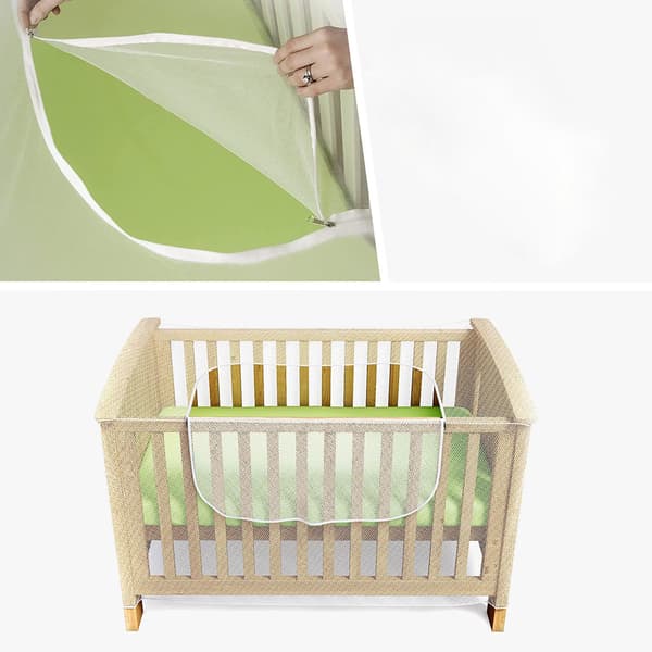 Net til tremmeseng, børneseng og rejseseng - Myggenet til baby - Kattenet