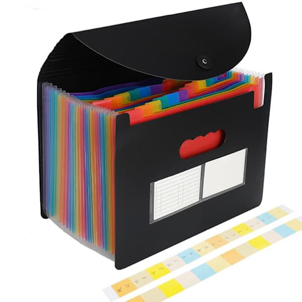 A4 Dokumentmappe/Mappe A4. Sorteringsmappe med 24 rum
