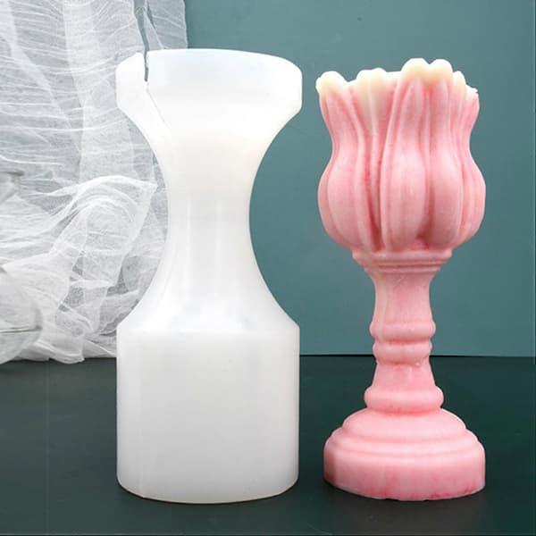 Candle Mold, Candle Holder Silicone Mold, DIY Handmade Candle Mold (14x6.5cm)