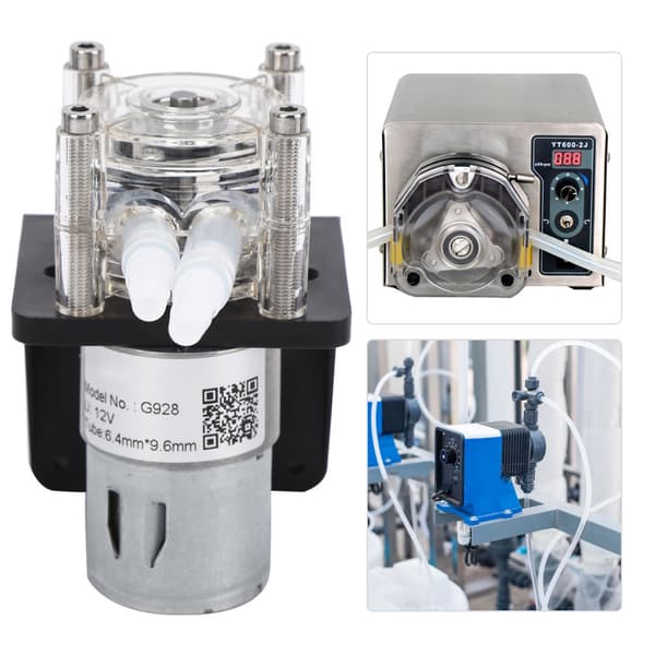 High Quality Peristaltic Pump, Large Flow Rate, Corrosion Resistant with Transparent PC Head 500ml/min 12V