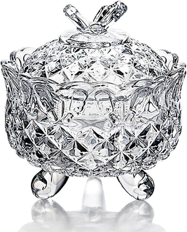 Crystal Jars/Containers for Candy and Snacks with Lids, Jewelry Boxes/Jars, Cookie Jars