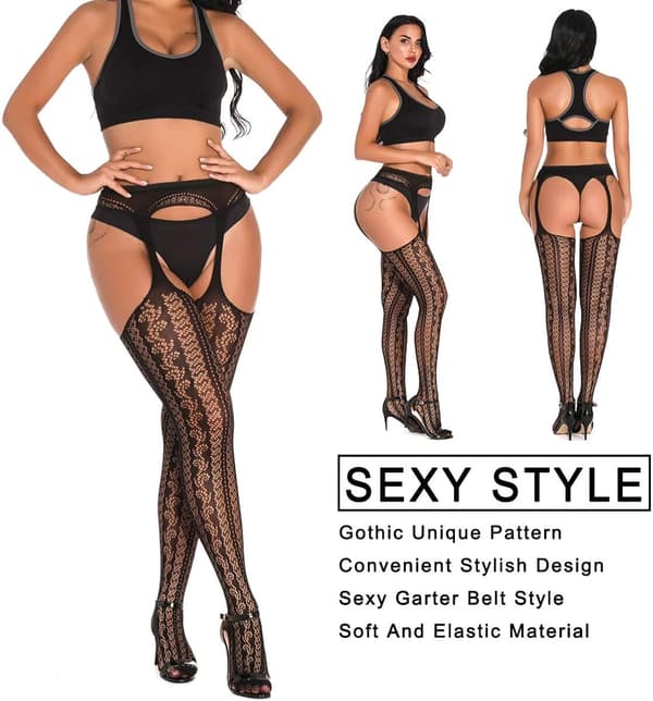 SOUTHRO 5 par dameundertøy strømpeholder sexy strømper