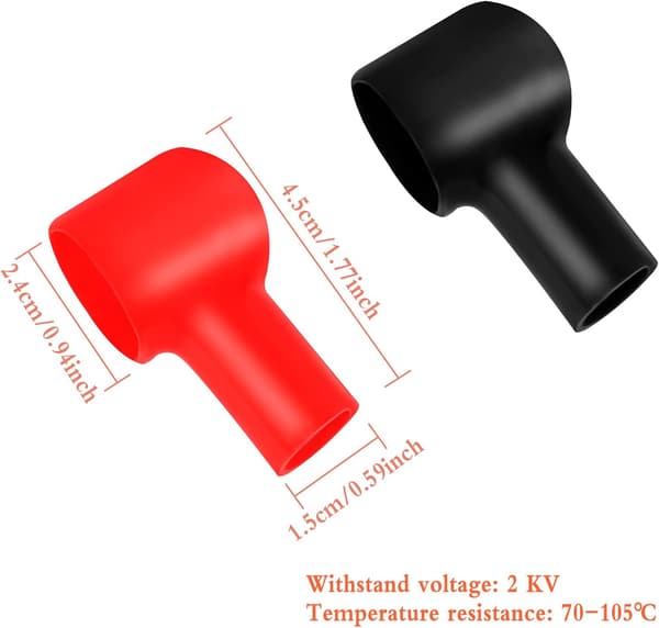 20 stk. batteripolbeskyttere, batteripolafdækning, bilbatteri