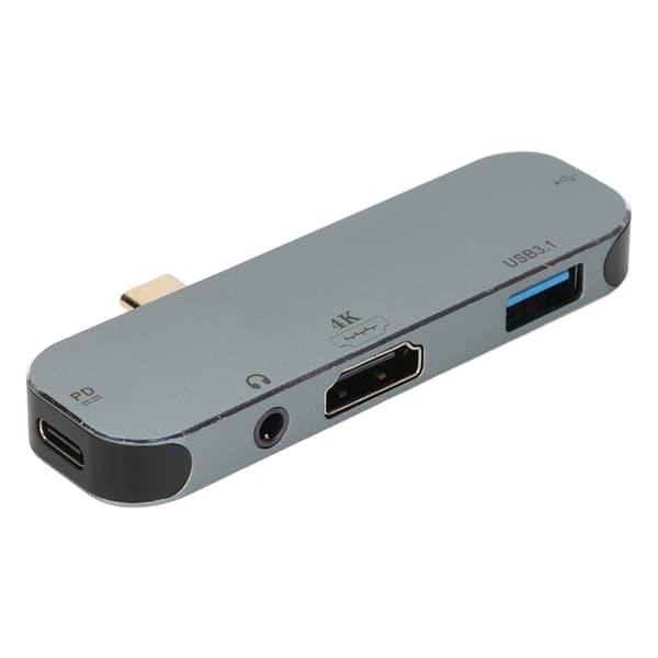 USB C HUB Type C til USB3.1 4K High Definition Multimedia Interface 480 Mbps 100W Strømopladning 5 i 1 USB C-adapter