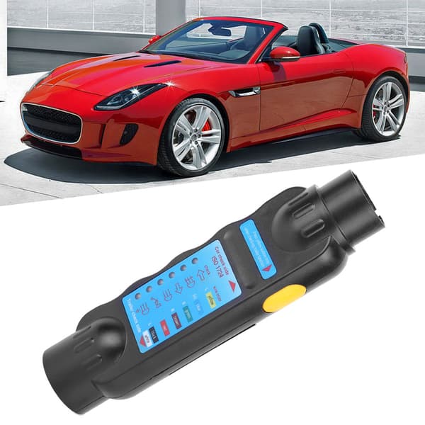 7-pin Trailer Plug Socket Tester Wiring Circuit Light Test Tool Resistance 12V