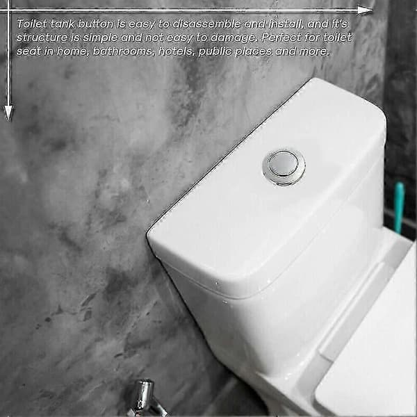 Spyleknapp, 38 mm trykknapp for bad og WC, vannbesparende enhet - egnet for toalettsisterner