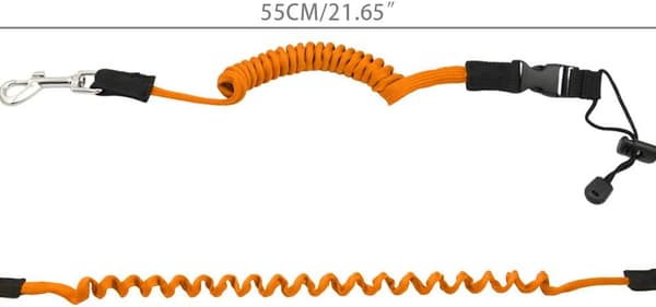 2 st kajakpaddelkoppel, justerbara med spänne - orange