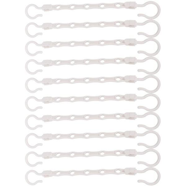 White Hanger, Windproof Five-Hole Hanger, Foldable Rotating Hanger, Space-Saving Hanger, 10 Pieces, For Clothes