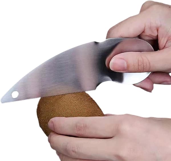 Avocado Spoon, Stainless Steel Fruit Cutter Combination Spoon Blade - Portable Fruit Slicer Suitable for Citrus, 2 Pcs