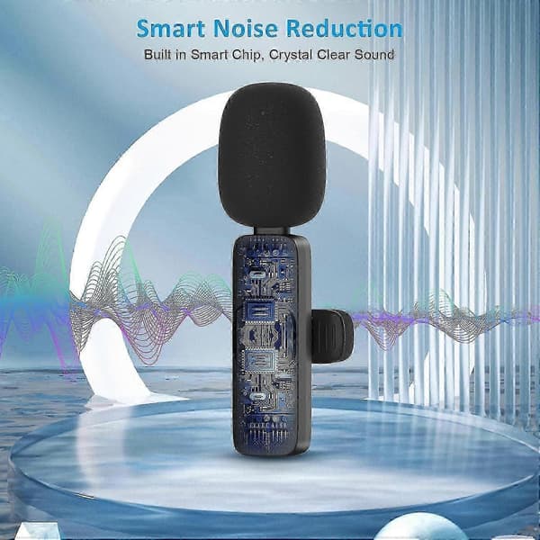 Profesjonell Trådløs Lavalier Mikrofon 2-pakning Støyreduserende Krystallklar Opptak Med Usb-c For Iphone 15 Pro Max, Ipad, Android, Live St