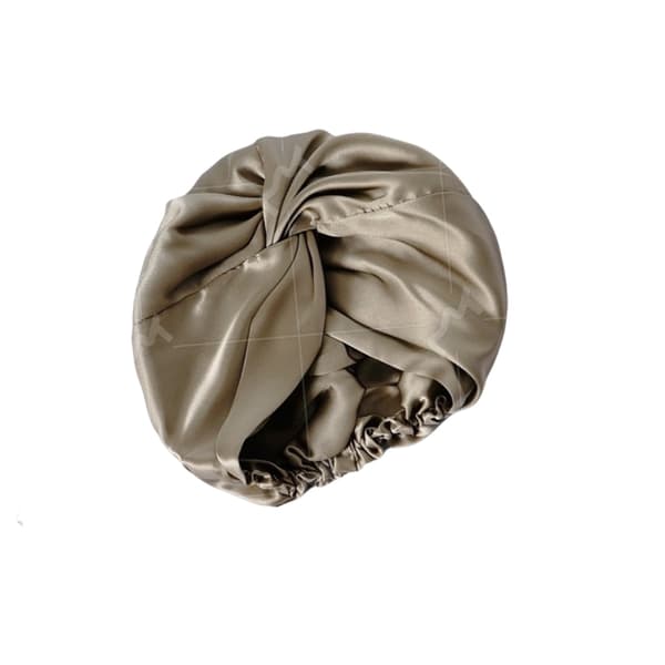 100% Mulberry Silk Sleep Cap for Women, Double-Layered Silk Sleep Cap Light Green