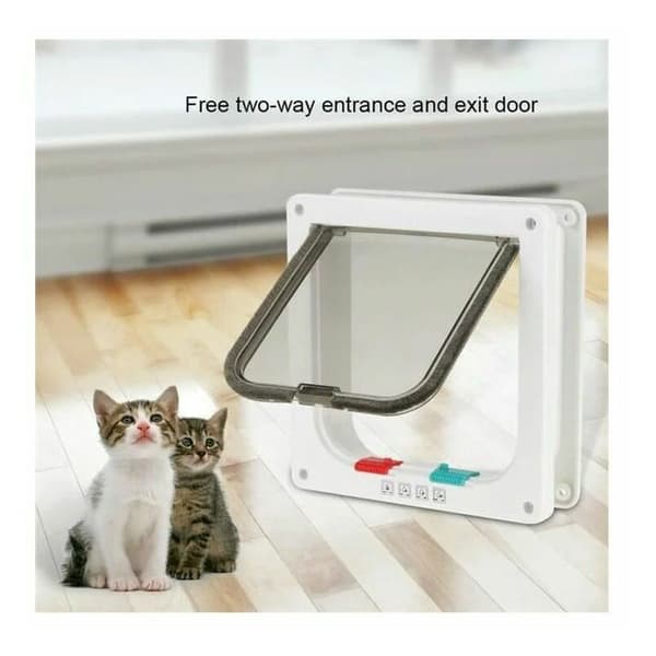 Smart kattedør hvid farve dør 20 x 19 cm