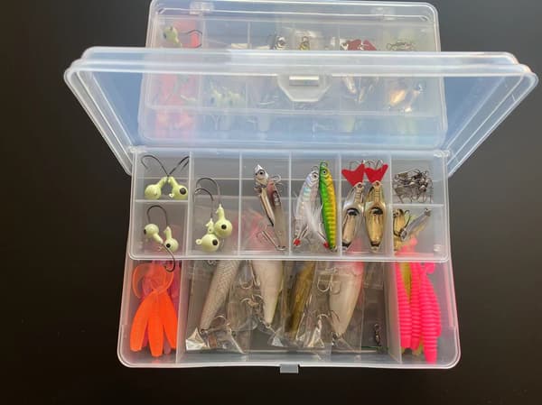 Fiskedrag, kunstige lokkemidler, gummibedesæt, blødt fiskedrag