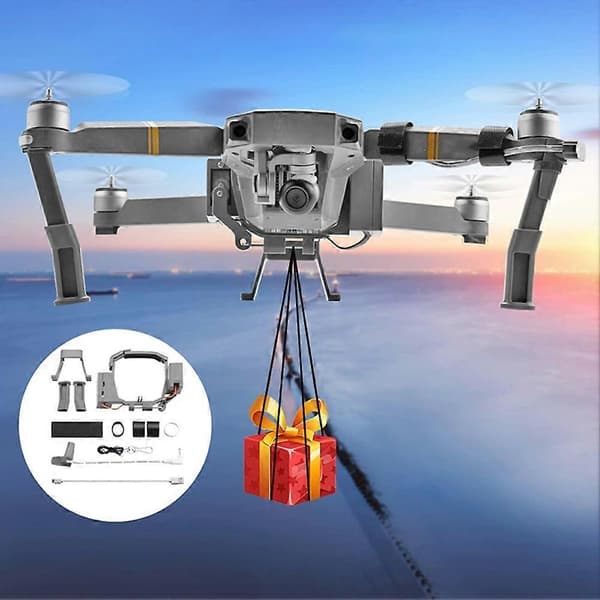 Airdrop-kastesystem for DJI MAVIC PRO Drone Fiskeagn Bryllupsring Levering Langdistanse kasteenhet