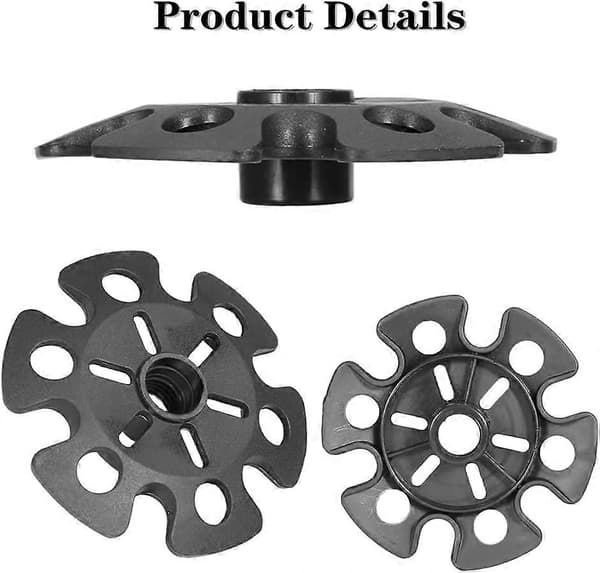 Trekking Pole Baskets - Universal Snow and Ski Baskets, Removable Protectors for Trekking Poles, Rubber Tips (12 pcs)