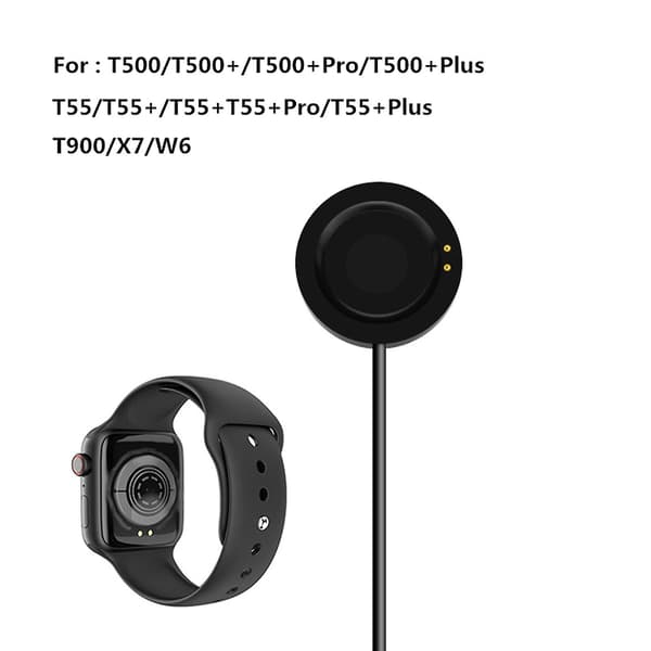 Klokke Strømadapter Lader Vugge Ladekabel 4mm Mellomrom 2 Pinner For T500 Pro