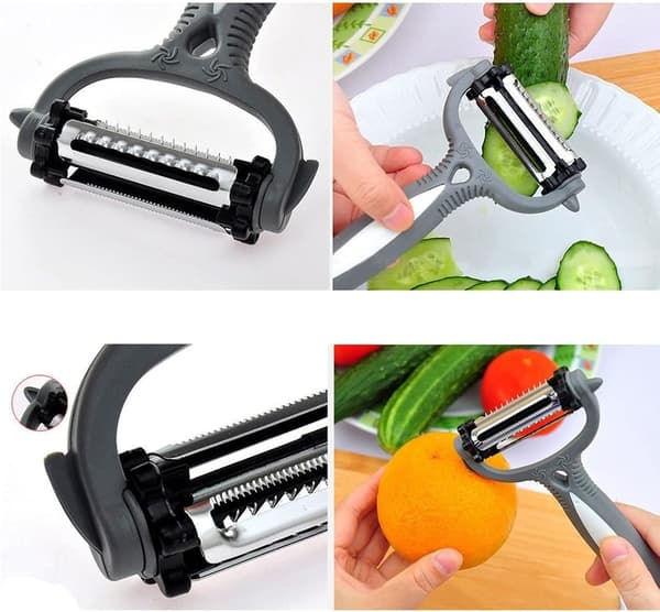 Peeler Multifunctional 360 Degree Rotating Kitchen Tool Vegetable Fruit Potato Carrot Peeler Black Schwarz