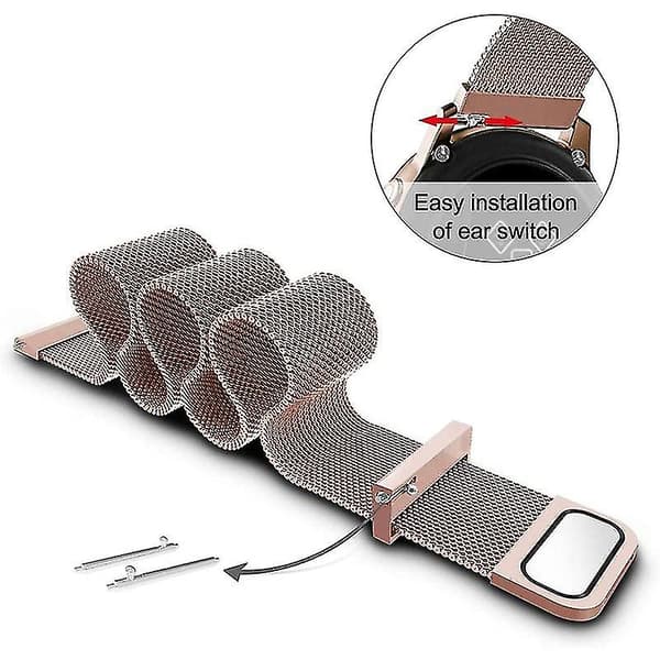 Mesh-armbånd i rustfrit stål til Garmin Vivomove Style/GarminMove Style (20 mm)