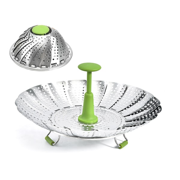 Dampkoger i rustfrit stål, 18 cm dampkoger i rustfrit stål til
