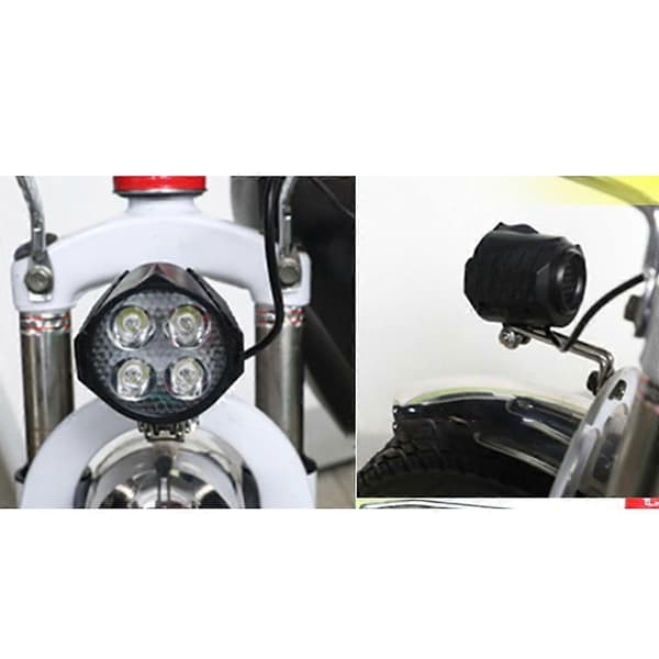 Electric Bike 12W Strong Headlight LED Spotlight Built-in Horn Front Light