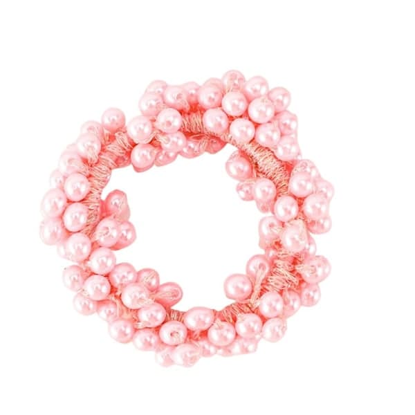 Hårklämma med Pärlor - Rosa Rosa