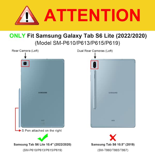 Kotelo Samsung Galaxy Tab S6 Lite 10,4 tuumalle (tyyli 5)