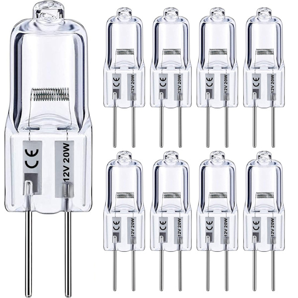 10-pakning - G4 Halogenlamper / Stiftlamper - Varmhvit - Halogen WarmWhite WarmWhite