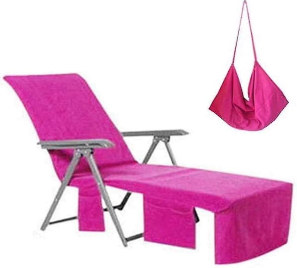 Överdrag till solstol Mikrofiber Strandhandduk Pool Solstol Överdrag
