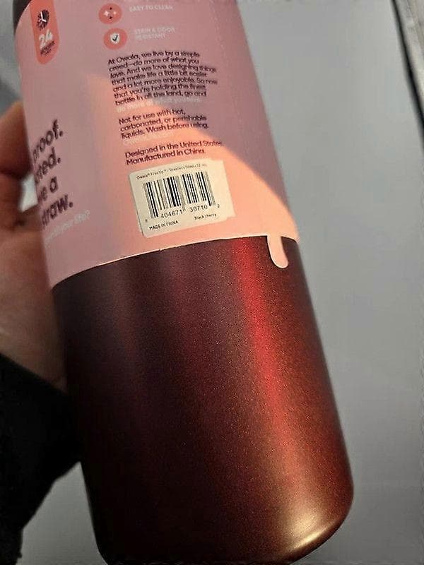 Owala Freesip 24oz Rustfri Vannflaske Svart Kirsebær B