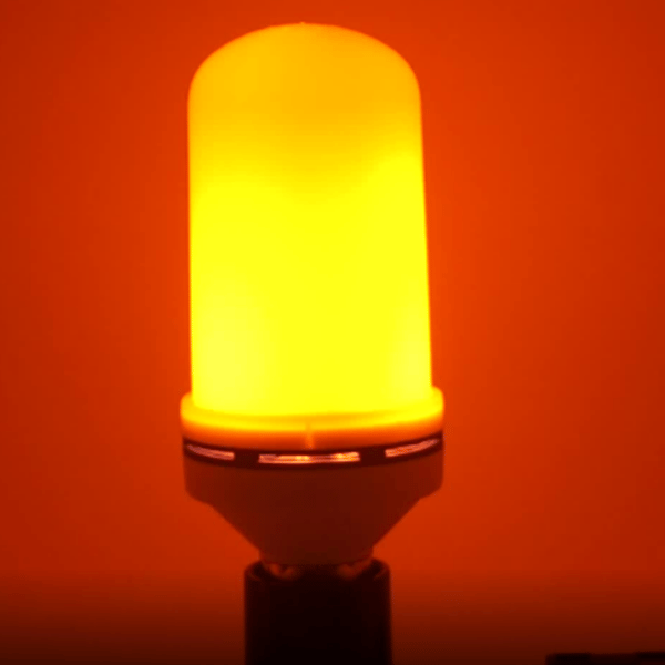 2 stk. LED-flammelampe simuleringsflammelampe bar KTV atm