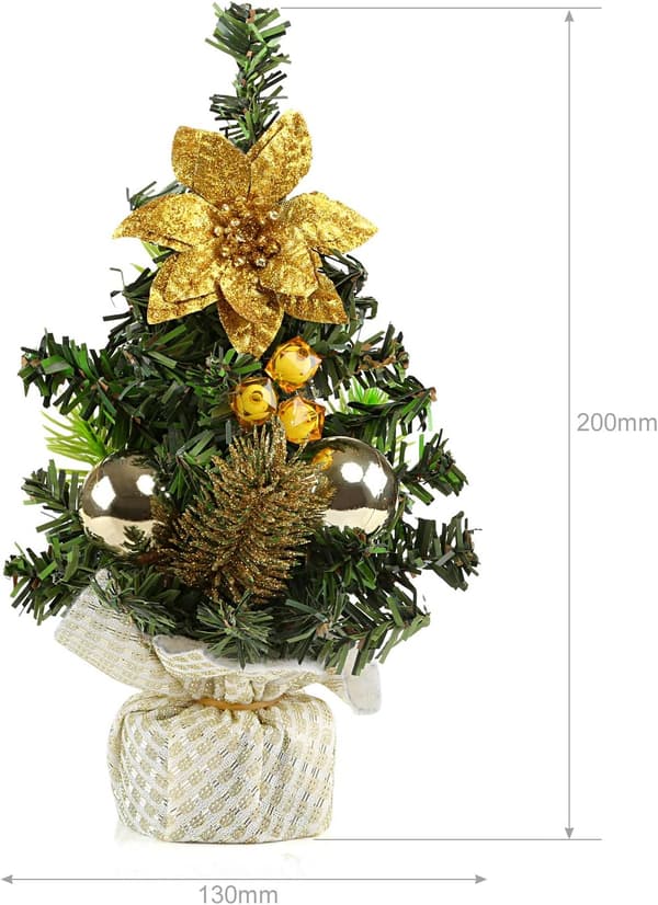 Miniature kunstigt juletræ Mini, sæt med 3 kunstige juletræer
