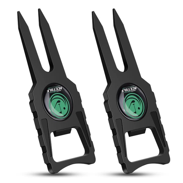 6-i-1 Golfs Divot Tool 2-delat set Slitstark flasköppnare Golfs Tool Golfs Tillbehör 2PCs 2PCs