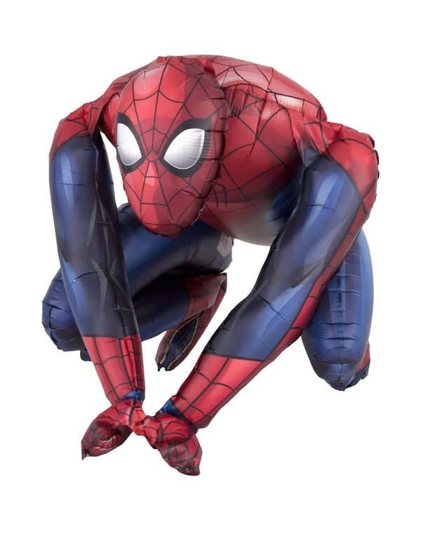 Spiderman-ballong i aluminium 38 x 38 cm
