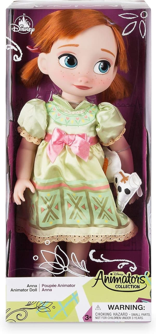 Anna-nukke, Animator Collection, Frozen, 39 cm / 15 \" realistisilla