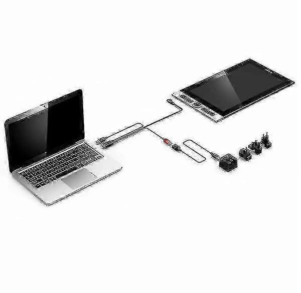 Xp-pen 3-i-1 USB-kabel passer til kompatibel Artist 12 Innovator Display 16 Grafiktablet-o